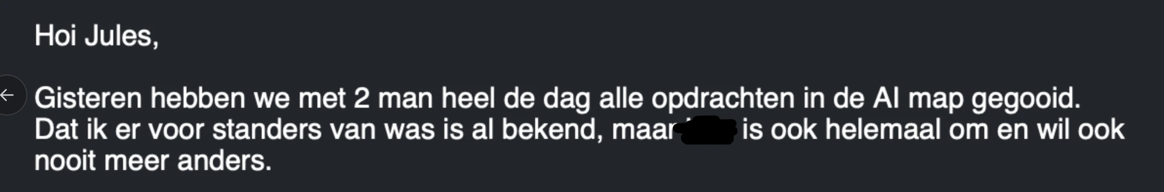 Feedback van KOV op de AI orderextractie